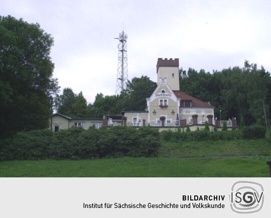 Die Parkwarte in Aue - Gaststätte und Turm.