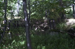 Verankerungen des während des Zweiten Weltkriegs errichteten Luftbeobachtungsturms auf der Morgensternhöhe bei Ansprung.