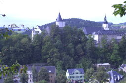 Ausblick zum Schloss vom Ottenstein in Schwarzenberg.