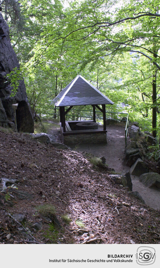 Schutzhütte auf dem Ottenstein in Schwarzenberg.