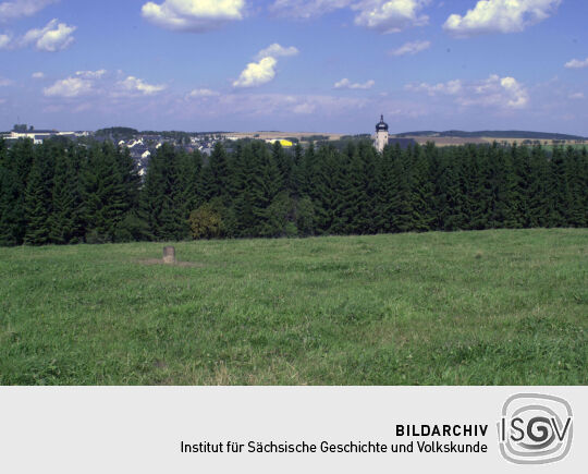Am Goldkindstein - ein vergesser Aussichtspunkt am Rand von Marienberg.
