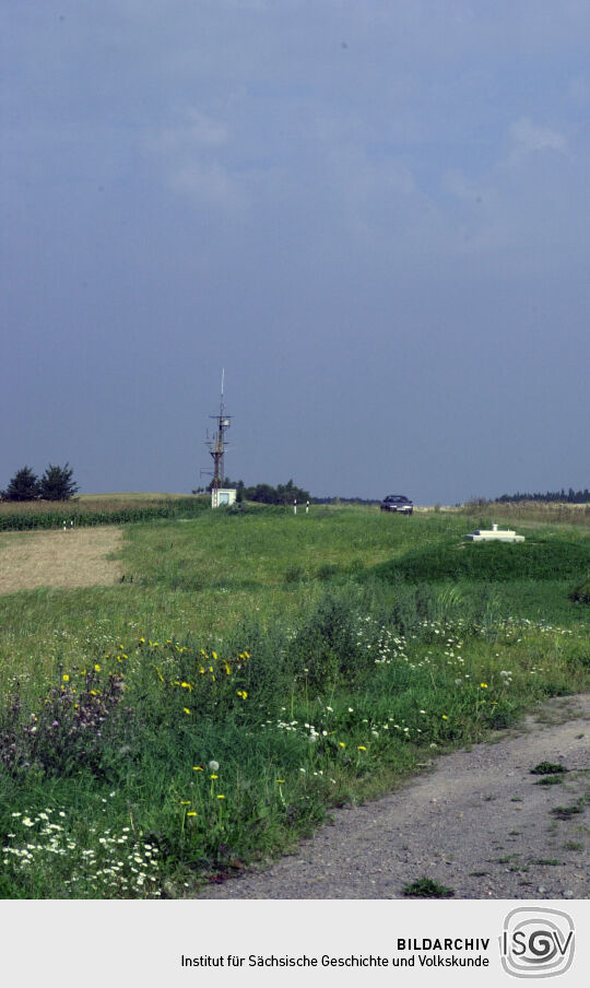 Straßenraum bei Mulda in Sachsen.