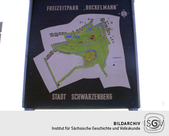 Oientierungsplan am Freizeitpark Rockelmann in Schwarzenberg.