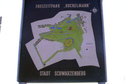 Oientierungsplan am Freizeitpark Rockelmann in Schwarzenberg.