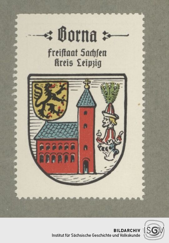 Stadtwappen von Borna/-(379100/-)