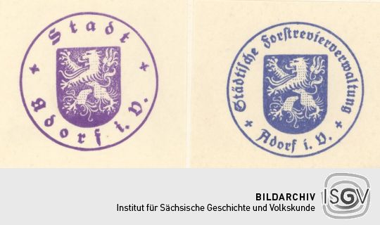 Behördenstempel aus Adorf