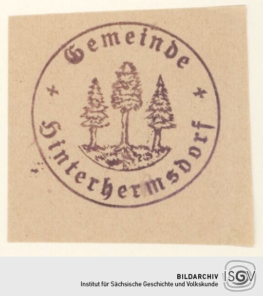 Behördenstempel aus Hinterhermsdorf