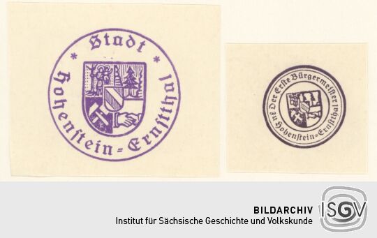 Behördenstempel aus Hohenstein-Ernstthal