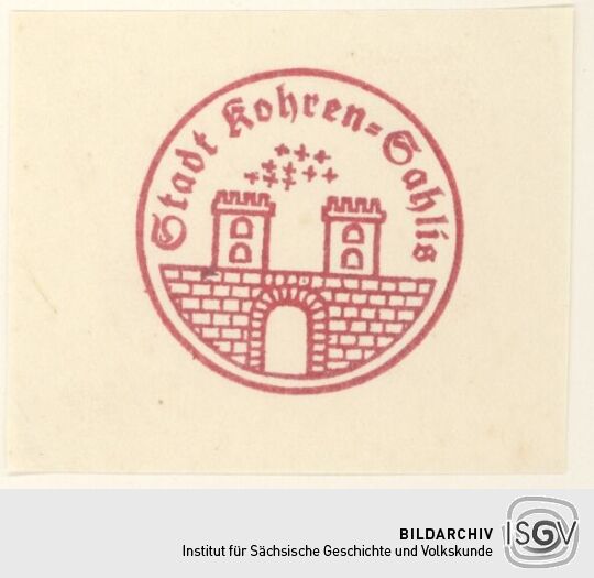 Behördenstempel aus Kohren-Sahlis