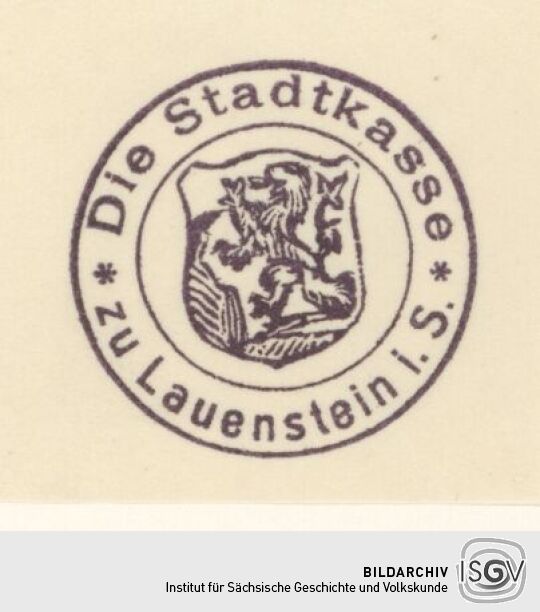 Behördenstempel aus Lauenstein