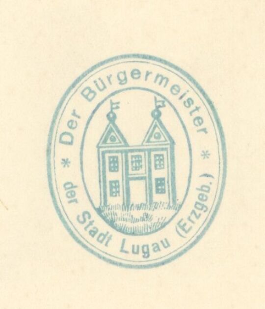 Behördenstempel aus Lugau