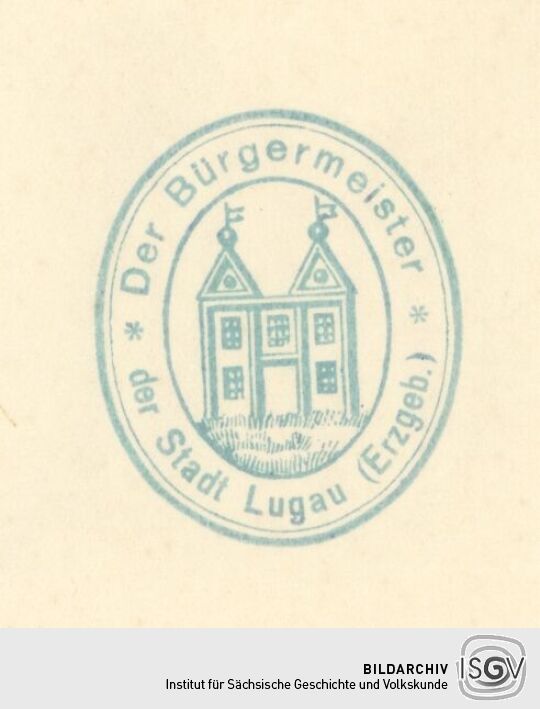 Behördenstempel aus Lugau