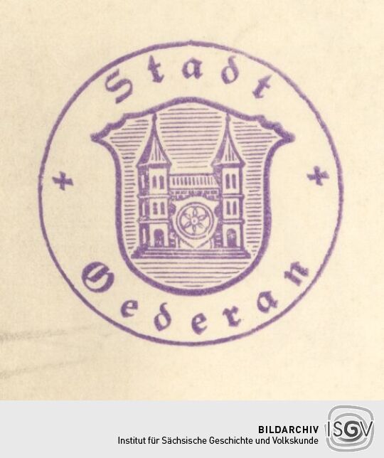 Behördenstempel aus Oederan