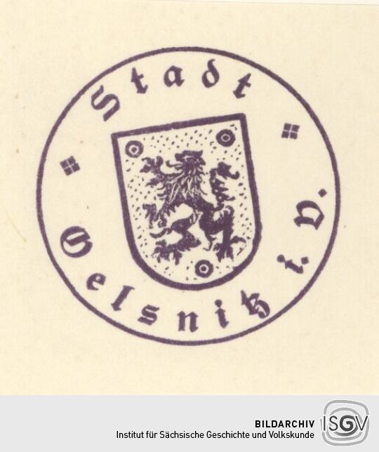 Behördenstempel aus Oelsnitz