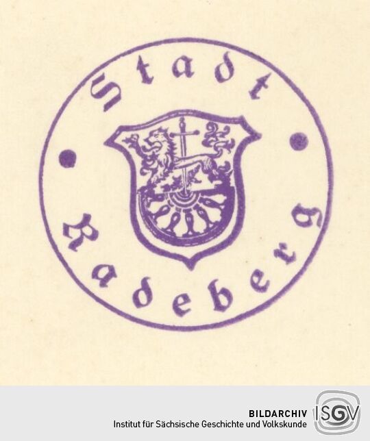 Behördenstempel aus Radeberg