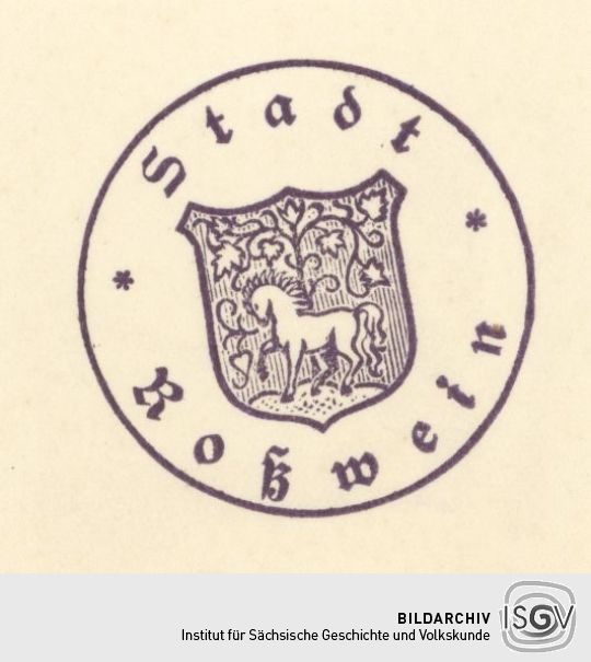 Behördenstempel aus Roßwein