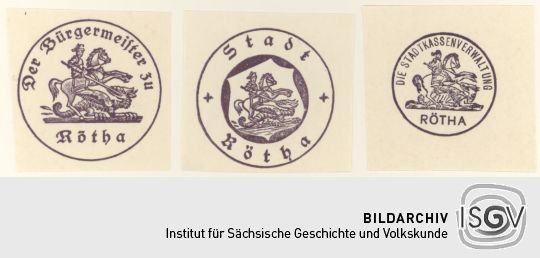 Behördenstempel aus Rötha