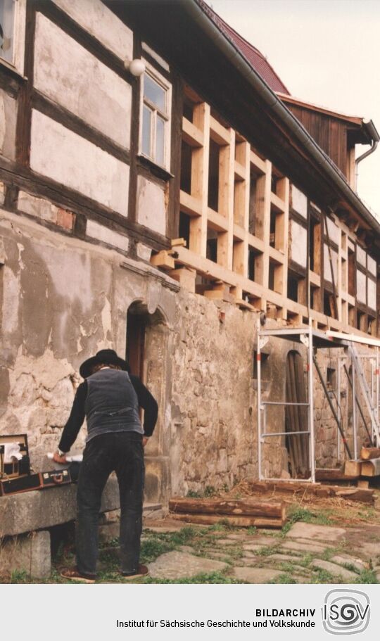 Fachwerkerneuerung - Pirna-Bonnewitz, Am Bonnewitzer Rundling 1