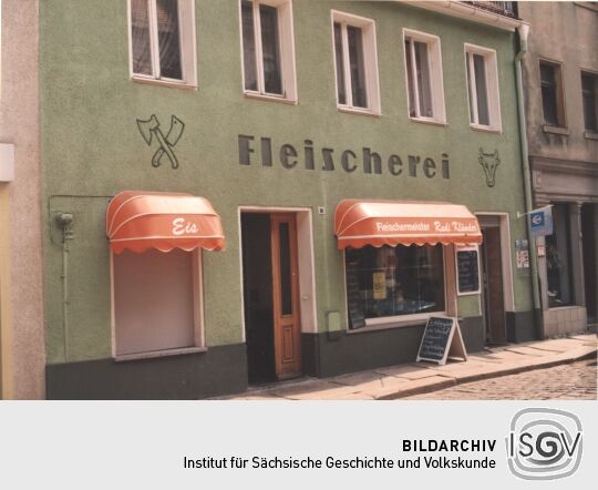 Haus mit Fleischerei in Bischofswerda
