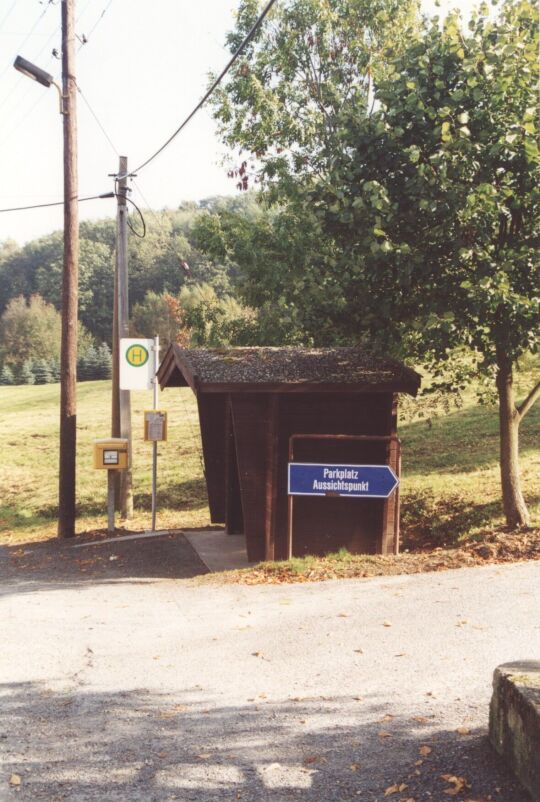 Zufahrt zum Parkplatz an der Talsperre Bad Gottleuba