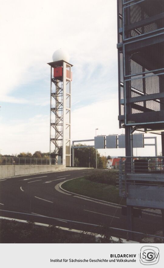 Wasser- und Messturm am Flughafen Klotzsche