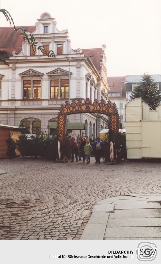 Weihnachtsmarkt auf dem Markt in Pirna