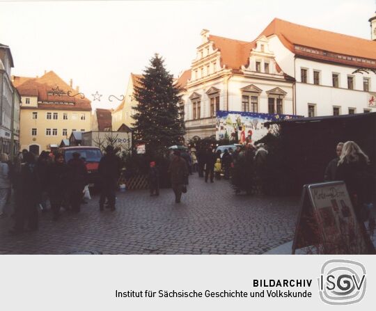 Weihnachtsmarkt auf dem Markt in Pirna