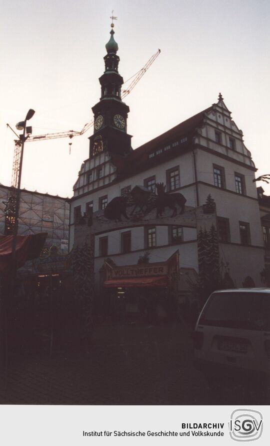 Weihnachtsmarkt auf dem Markt in Pirna