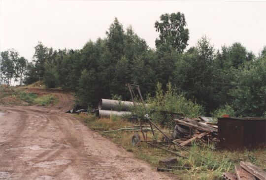 Bauschutt - Halde bei Oelsnitz/Erzgebirge