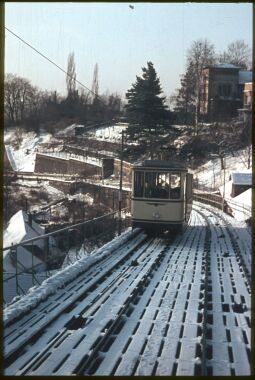 Bild: Standseilbahn zwischen Dresdner Loschwitz und dem Weißen hirsch