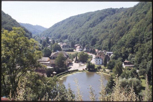 Blick auf den Schlossteich in Tharandt