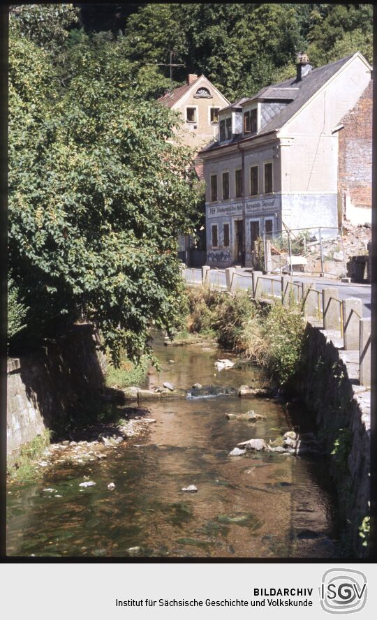Ortsansicht Tharandt mit Gewässer
