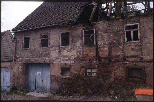 Ruinöses Gebäude in Rochlitz