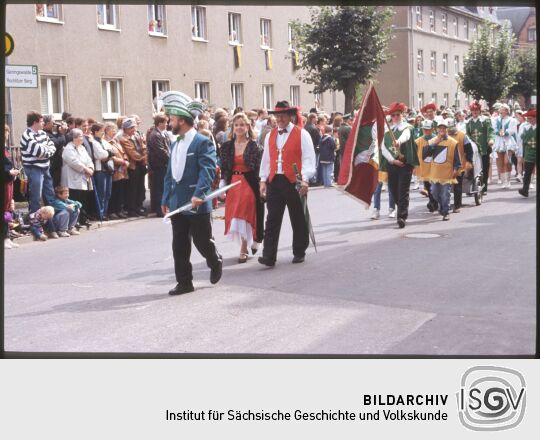 Festumzug beim Tag der Sachsen 1995 in Rochlitz. (BCA khardtsdorfer Carnevals Ausschuss e. V)