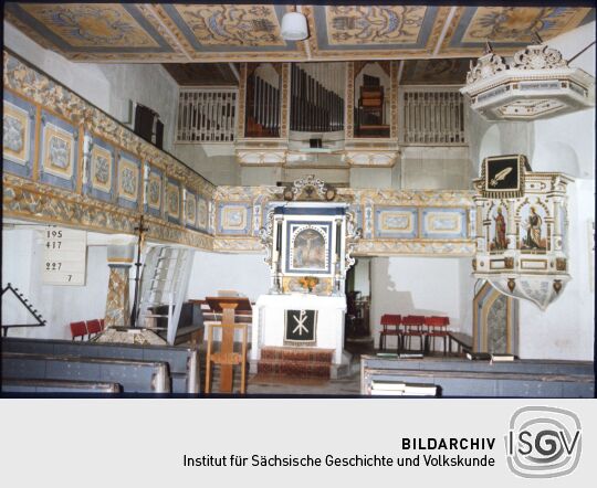 Innenraum der Kirche in Leppersdorf