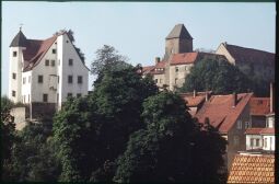 Bild: Blick zur Burg Hohnstein in der Sächsischen Schweiz