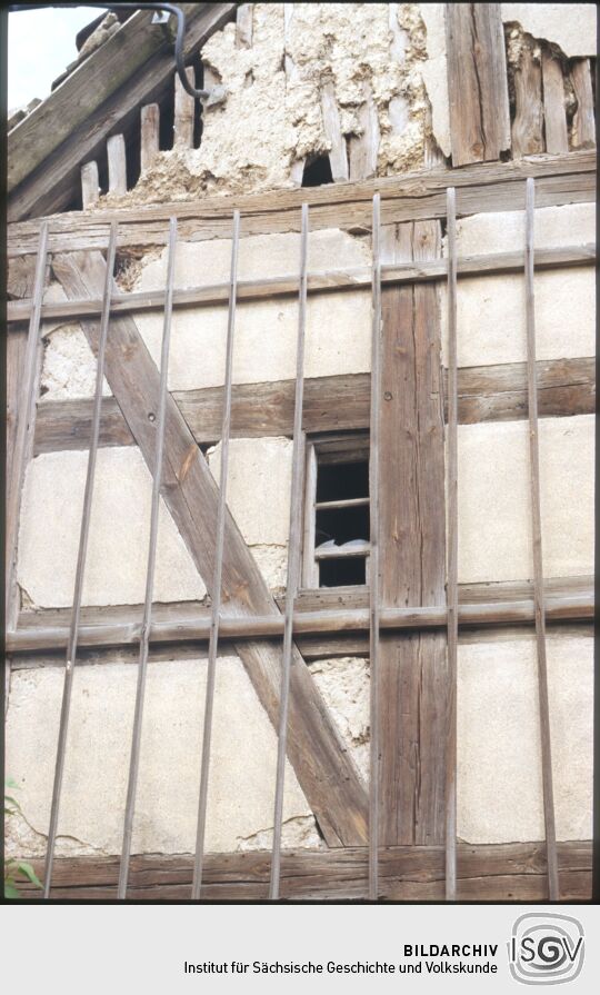 Bauschäden an einem Fachwerkgebäude in Hirschfeld
