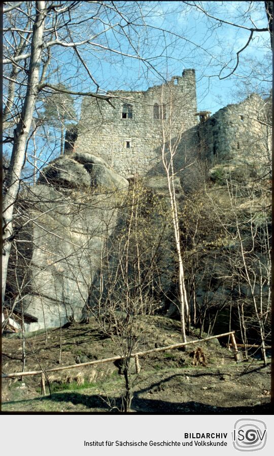Ruine auf dem Berg Oybin