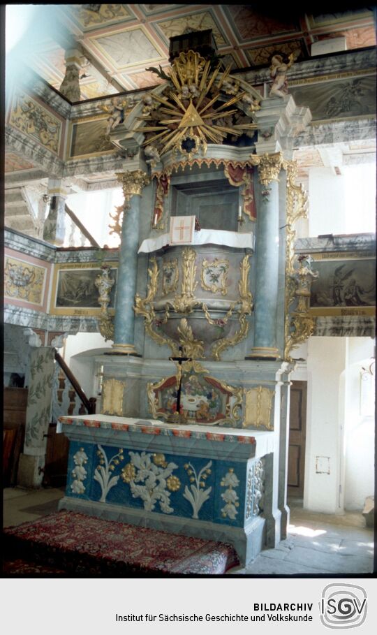 Kanzelaltar der Kirche in Oybin