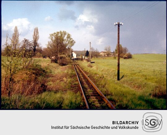 Gleise der Kleinbahn in Berbisdorf