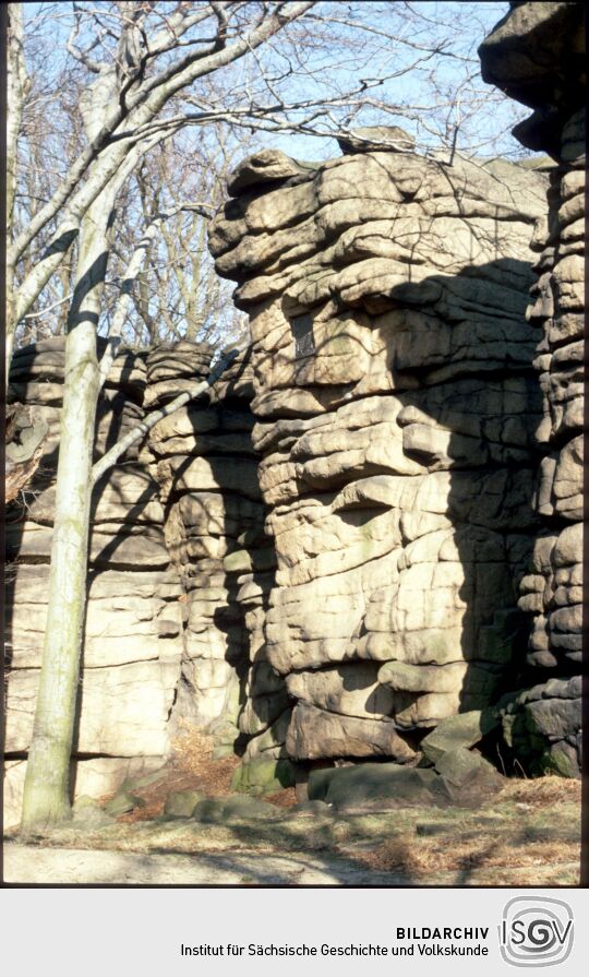 Felsformation Totenstein in den Königshainer Bergen