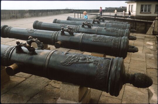 Geschütze aus dem 18. Jahrhundert auf der Festung Königstein