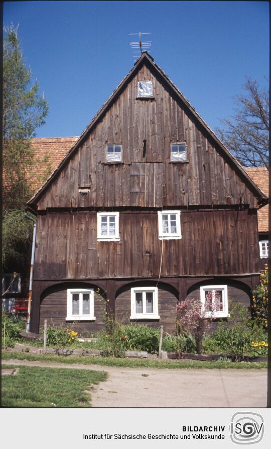 Umgebindehaus in Obercunnersdorf 'Im Winkel', 1986