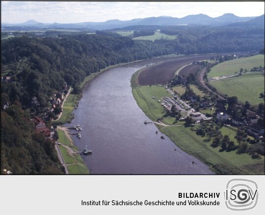 Landschaftsansicht in der Sächsischen Schweiz