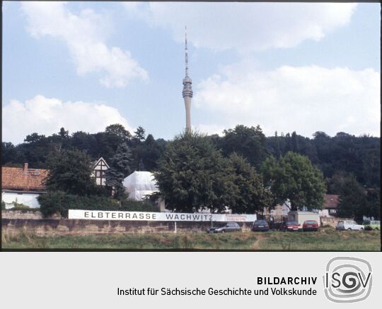 Landschaftsansicht an den Südhängen des Elbtales