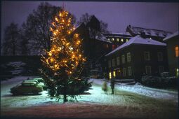 Bild: Marktplatz Hohnstein im Winter