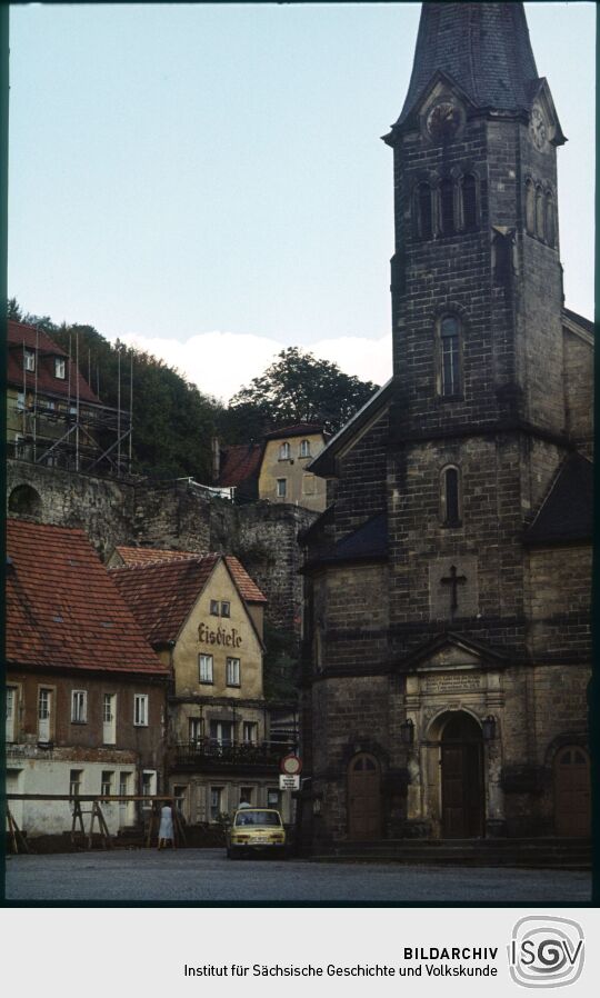 Ortsansicht in Stadt Wehlen