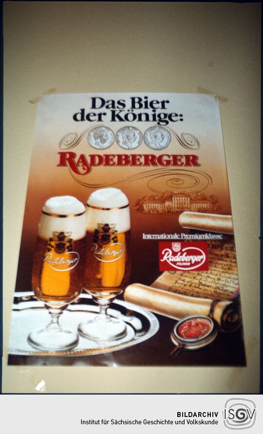 Ansicht eines Werbeplakats