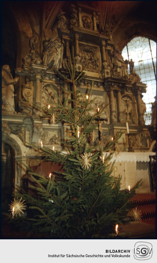 Innenansicht der Kirche in Lauenstein