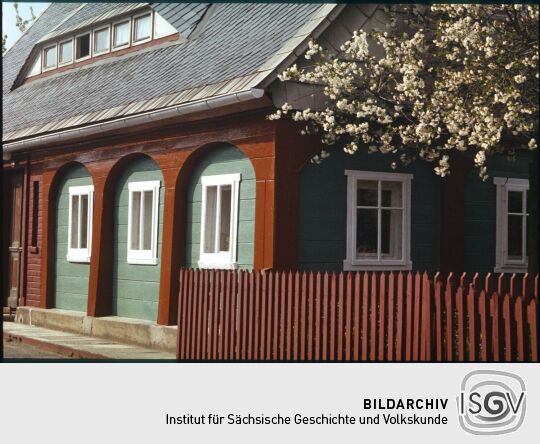 Umgebindehaus in Leutersdorf 1970